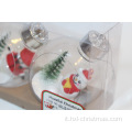 Palla di Natale con ornamenti in vetro di Natale